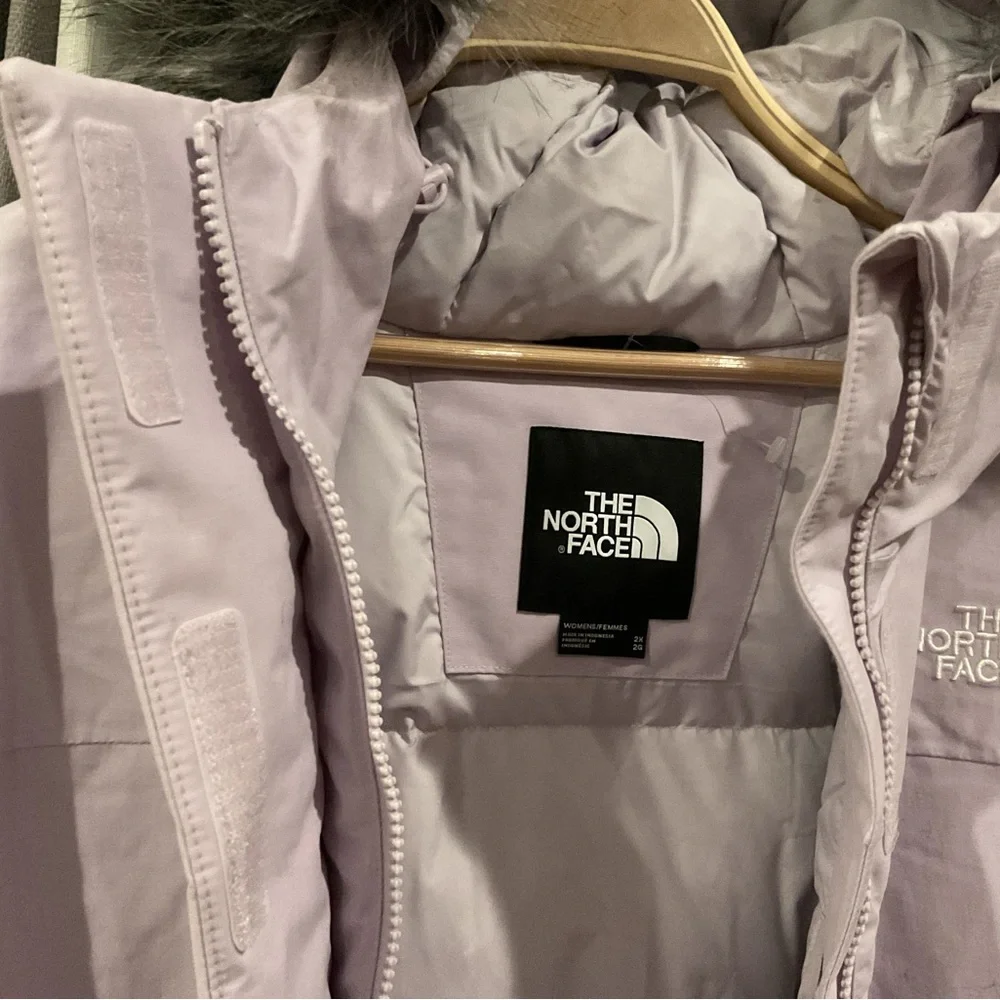 ๐ North Face ARCTIC PARKA Down Black Removable Fur Hood Wind Water Proof 1X NWT - Picture 6 of 14